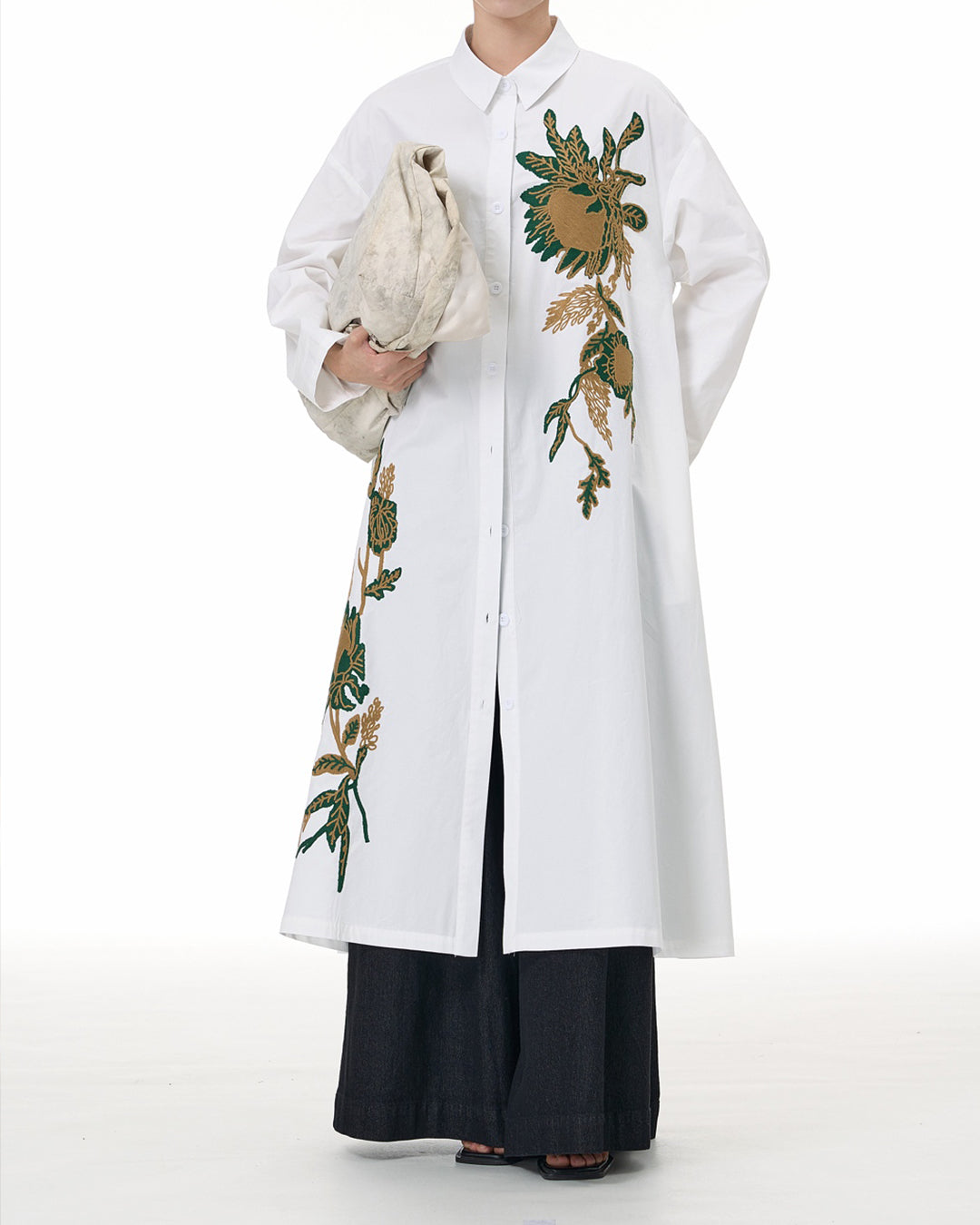 Protea Embroidered Dress