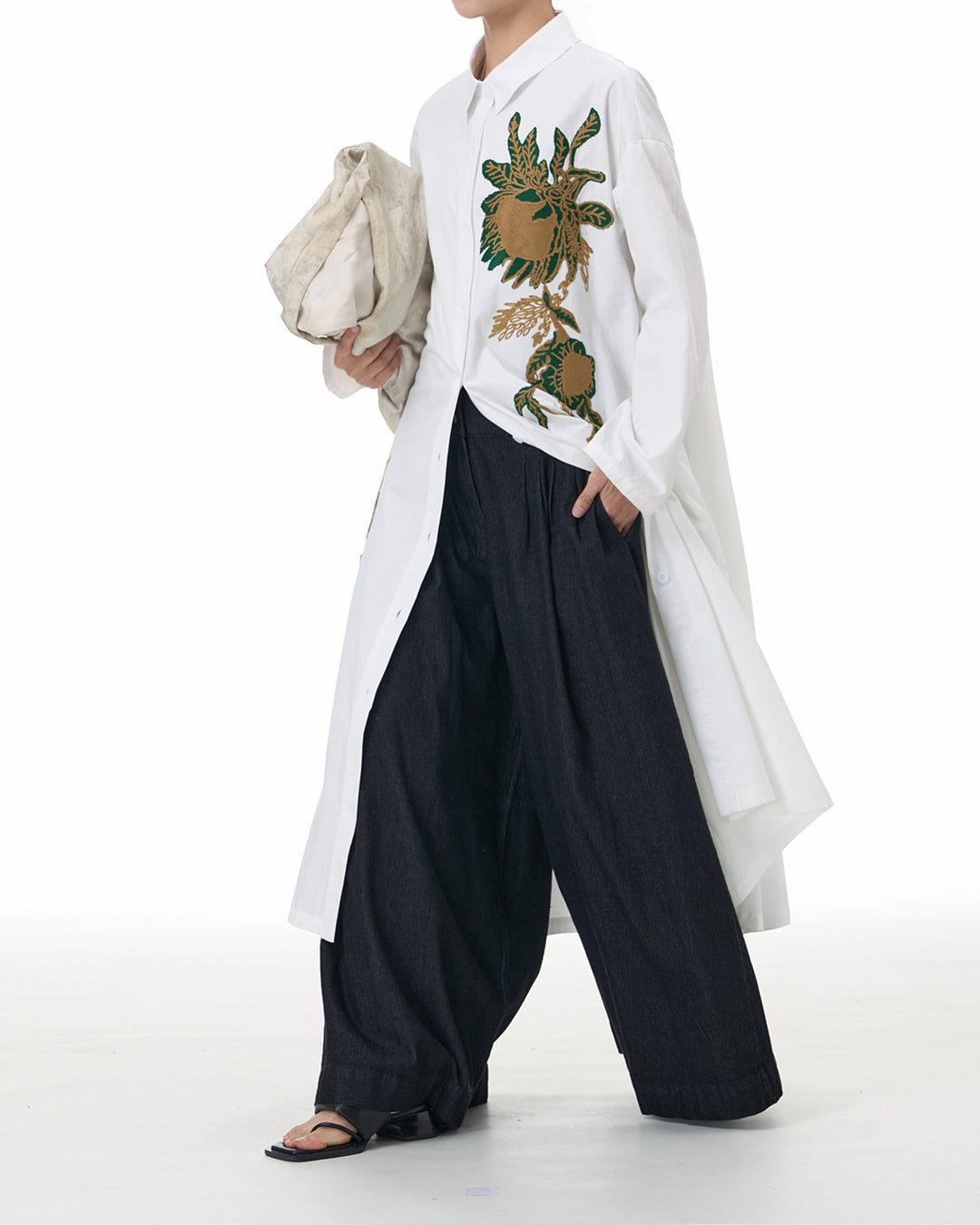Protea Embroidered Dress
