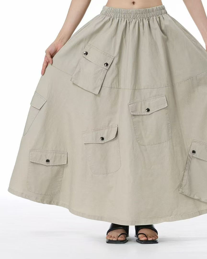 Pre-order Multi-Pocket Utility Skirt