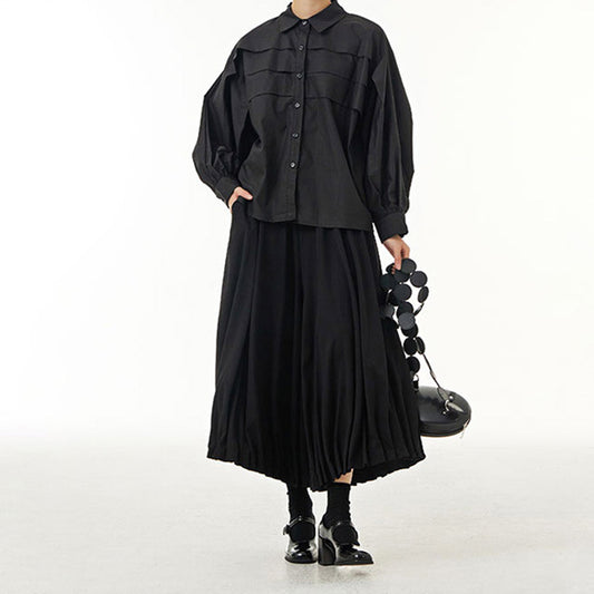 Flower Bulb Wide Leg Cotton Balloon Pants