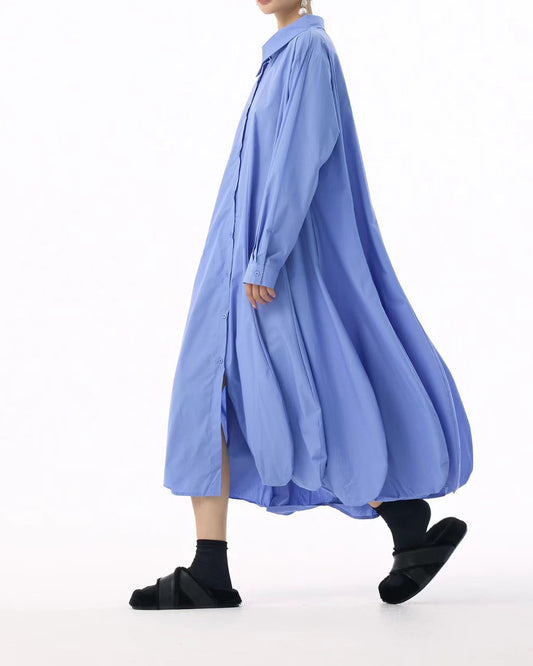 Sculptural 3D Petal-Panel Dress