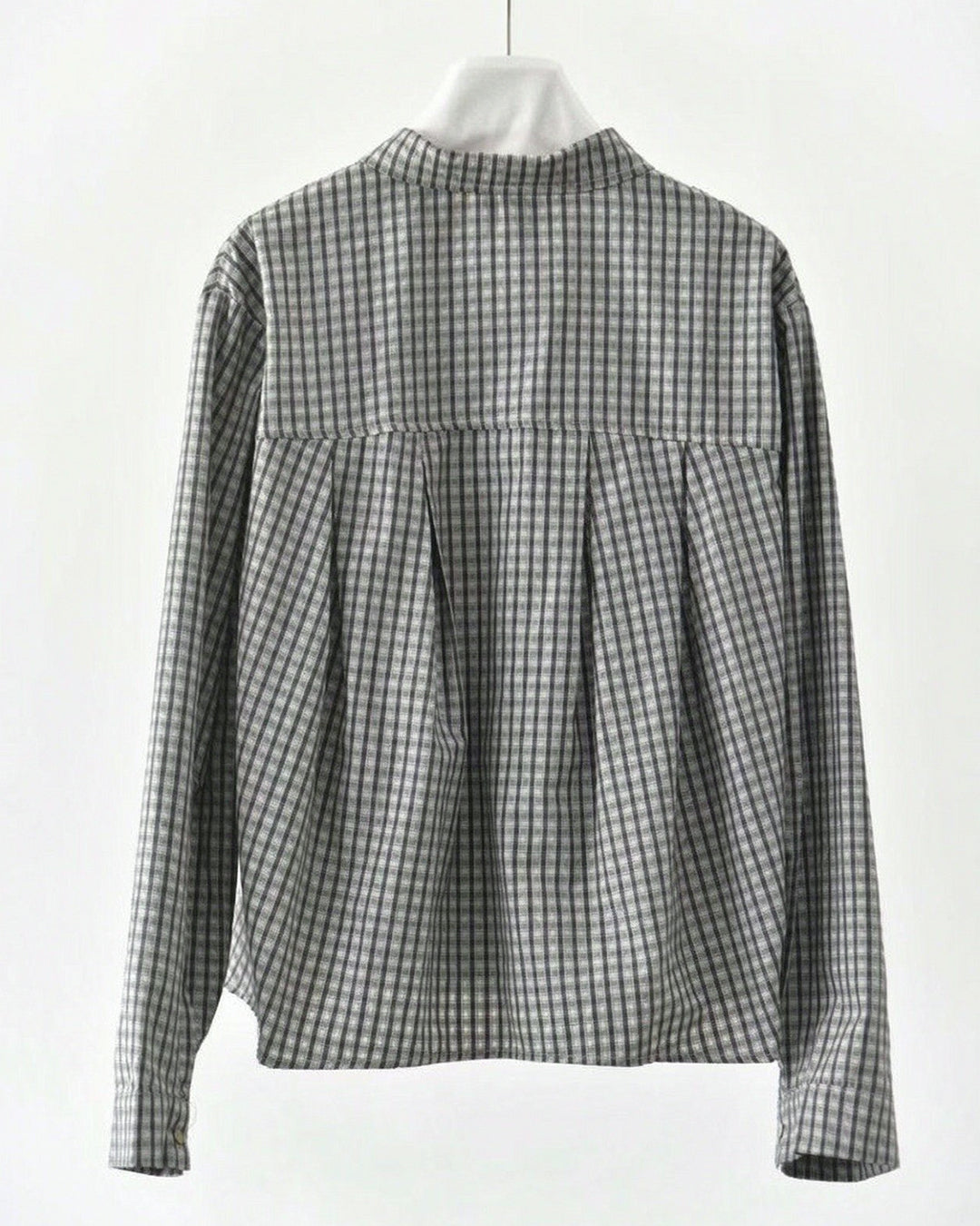 Stud-Embellished Plaid Shirt