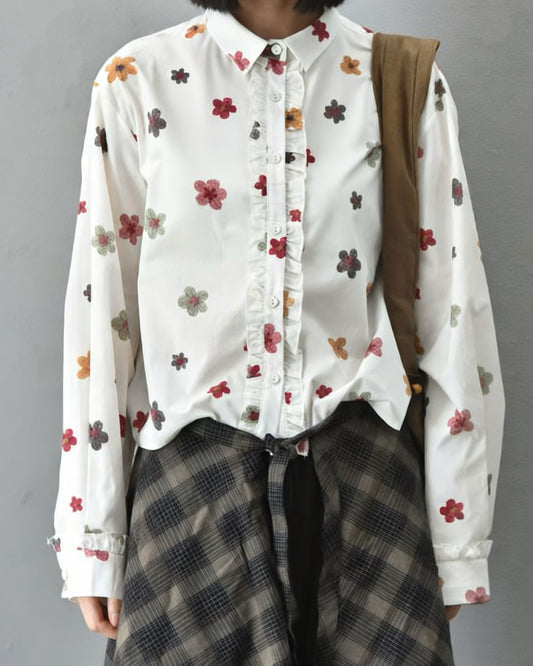 Pre-order All-Over Embroidered Floral Print Shirt