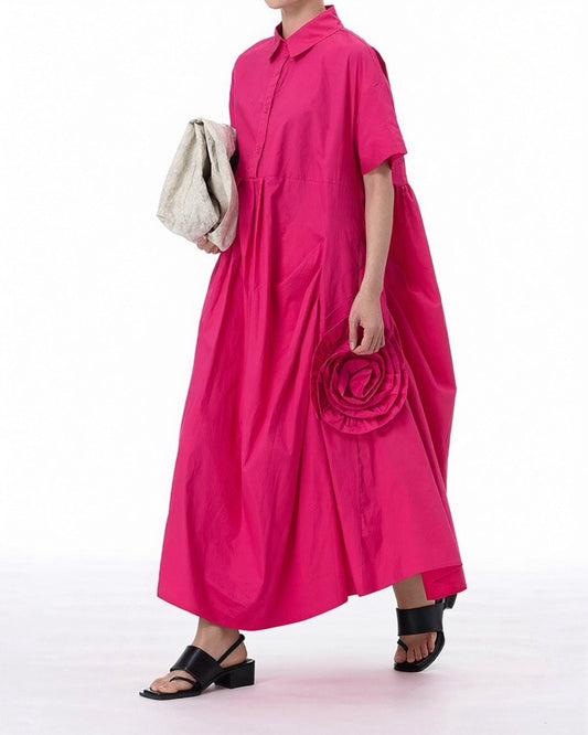 Pre-order Sculptural Bloom Shirt Dress