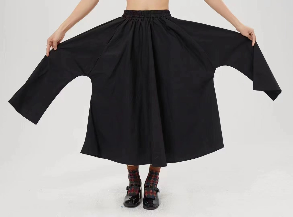 Multi-Polka Dot Ruffle Patchwork Skirt