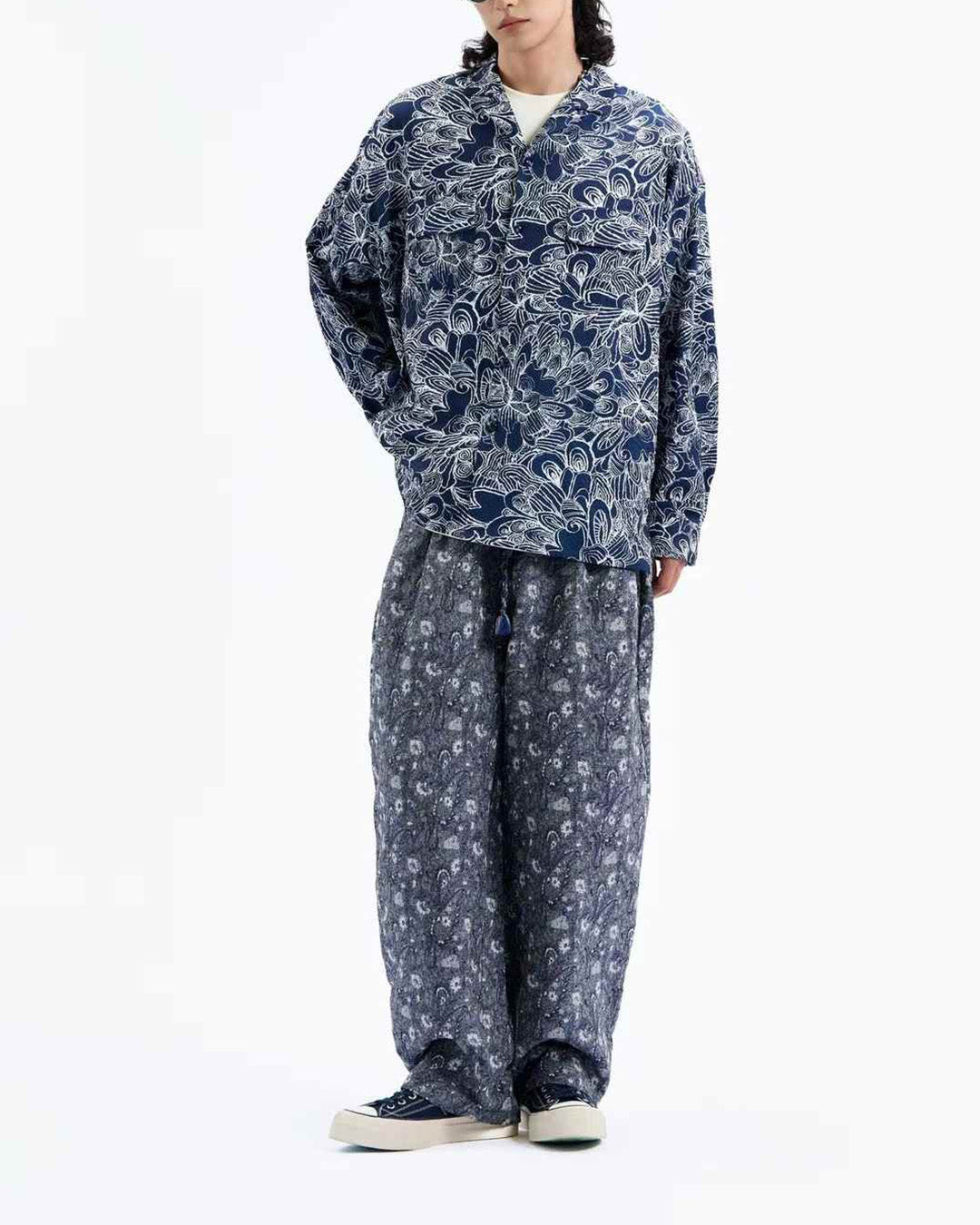 Artist Abstract Floral Pattern Shirt