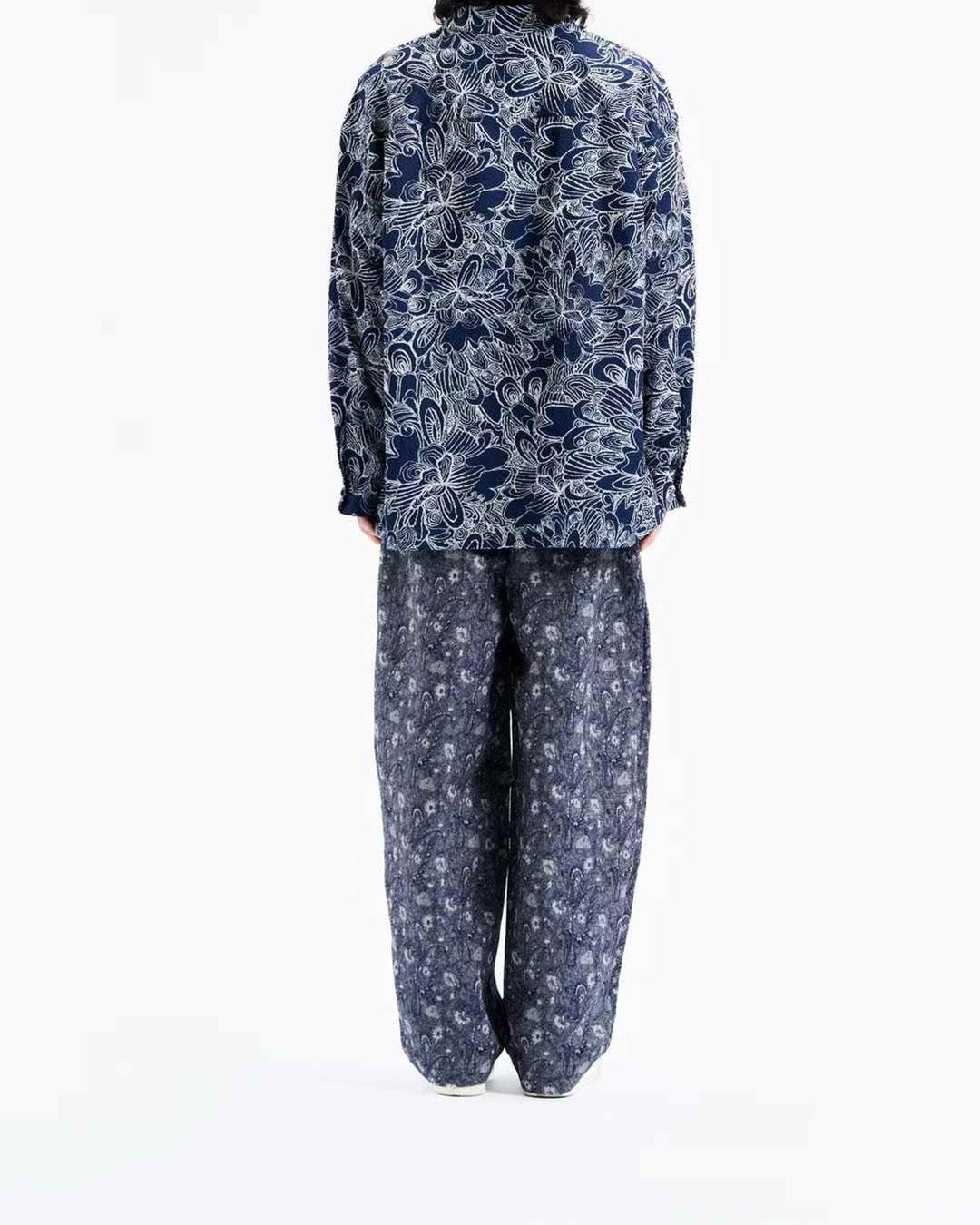 Artist Abstract Floral Pattern Shirt