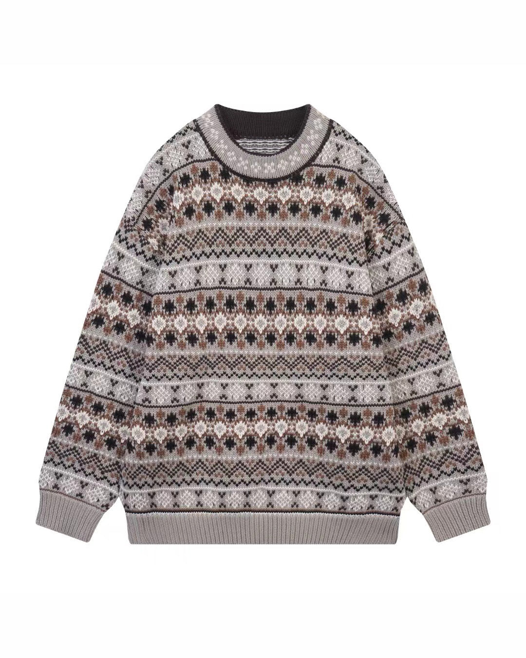 Vintage Pattern Knitted Jersey