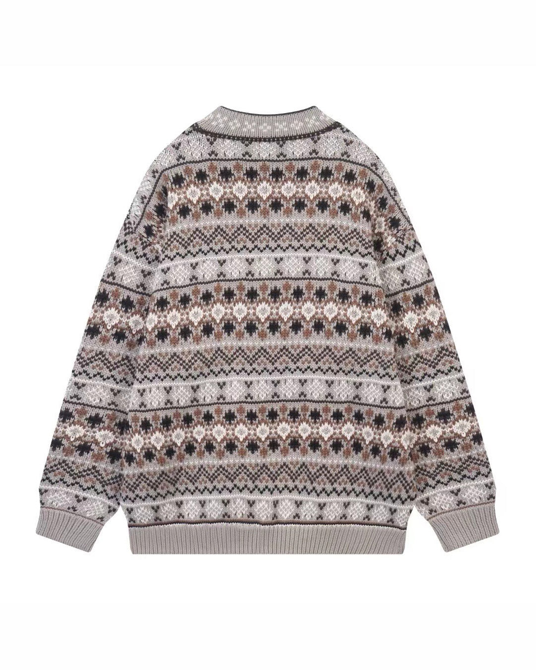 Vintage Pattern Knitted Jersey