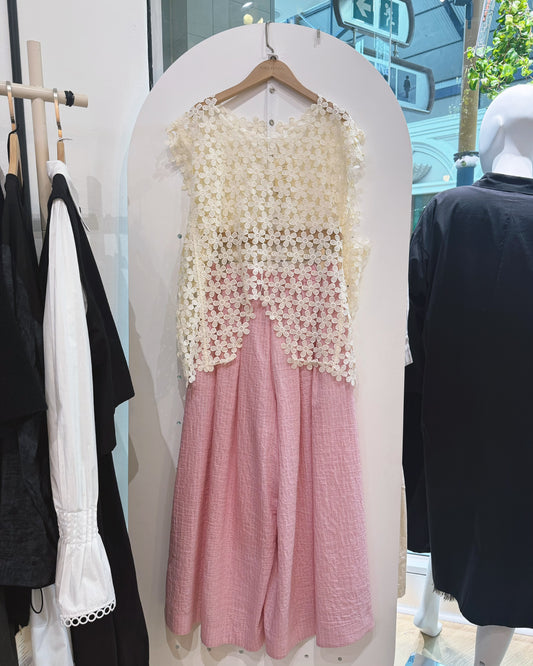 Small Florals Lace Irregular Vest