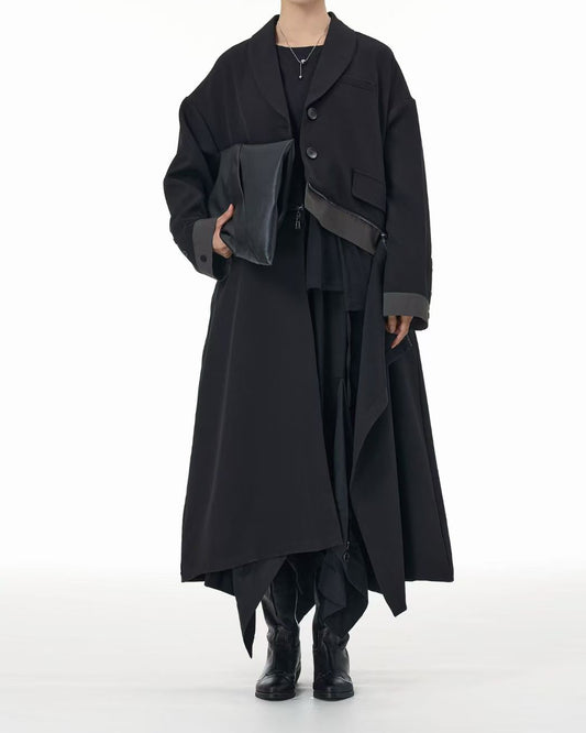 Contrast Colors Two-way Convertible Two-Way Jacket