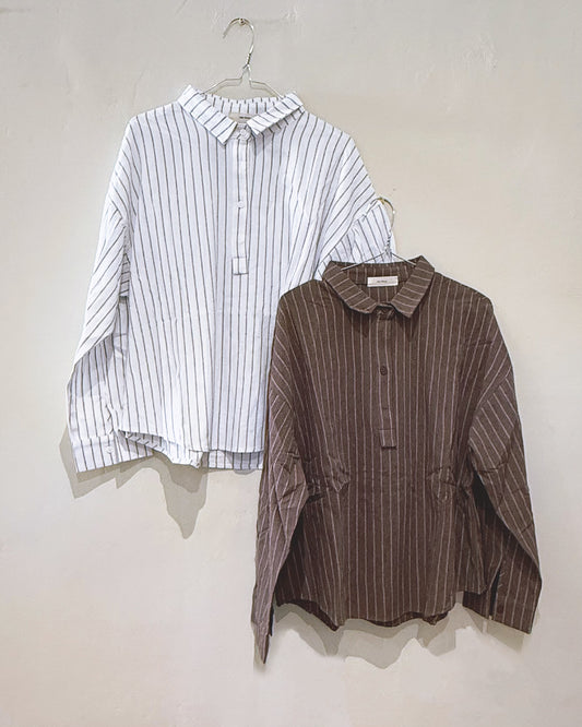 Cotton Striped Long Sleeves Shirt