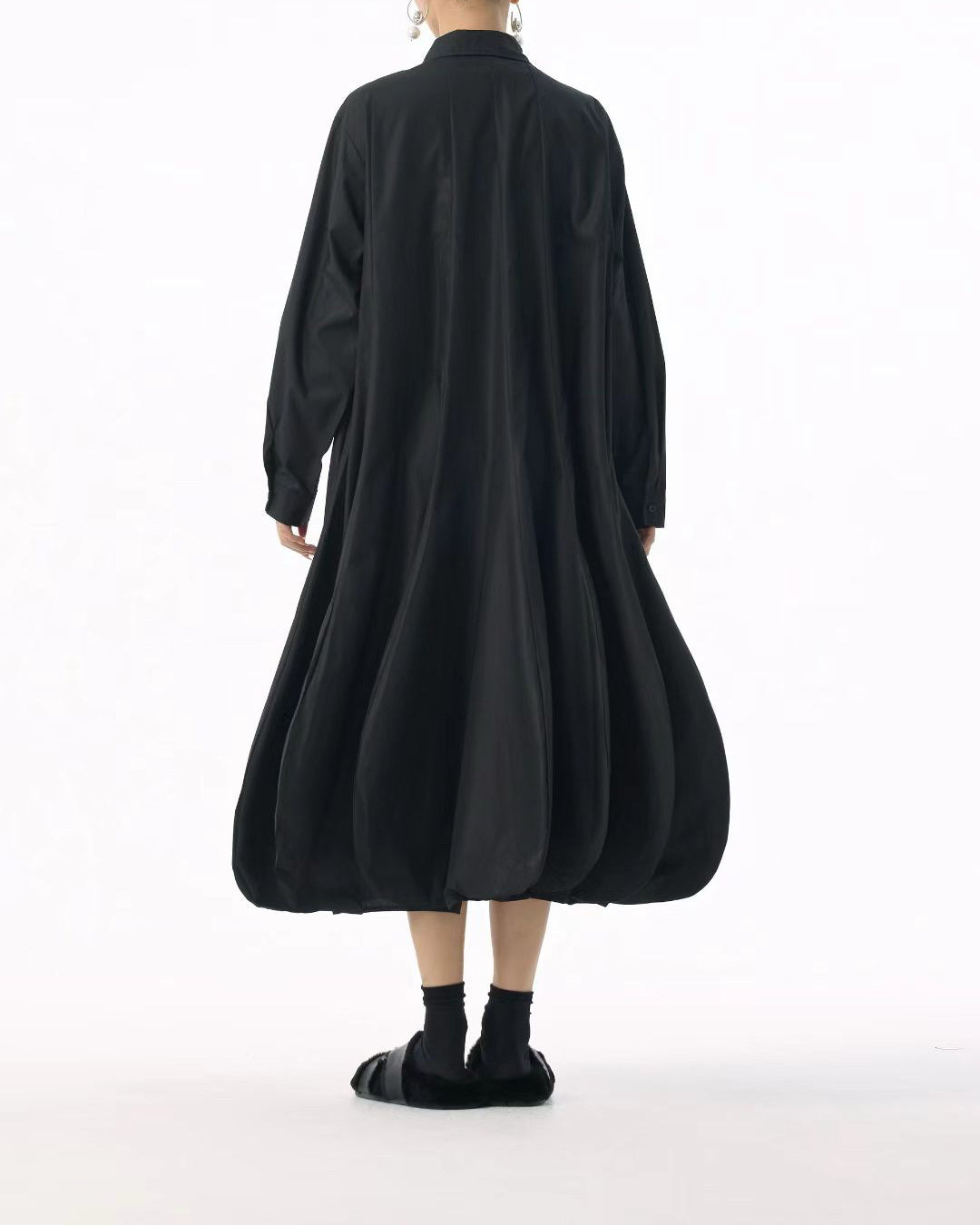 Sculptural 3D Petal-Panel Dress