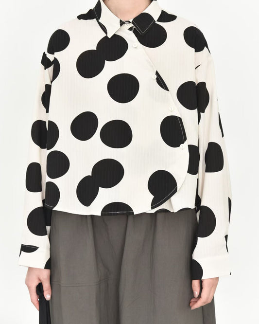 Oversized Polka Dot Arc Shirt