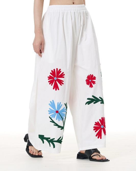 Dandelion Dream Colorful  Embroidery Cotton Skirt