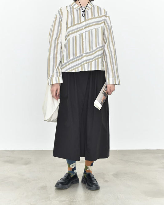 Contrast Stripe Long Sleeve Shirt