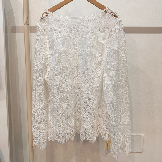 Romantic Rose Lace Fabric Top