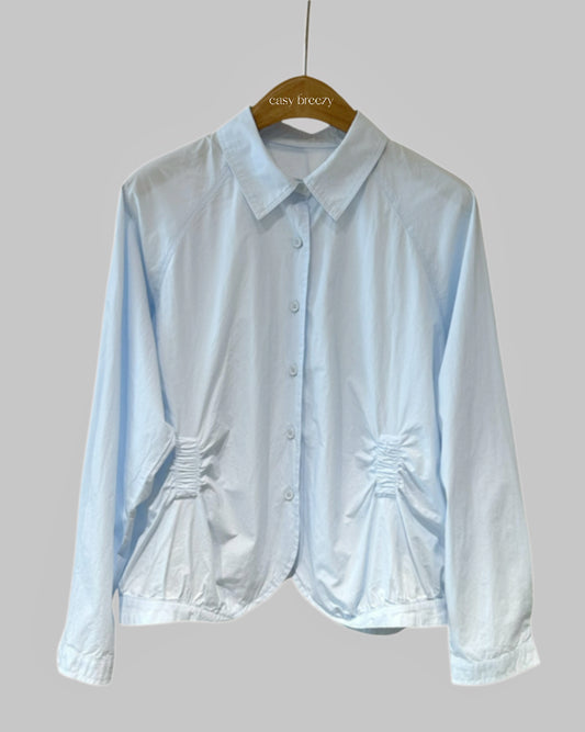 Ribbon Ruffle Cotton Top