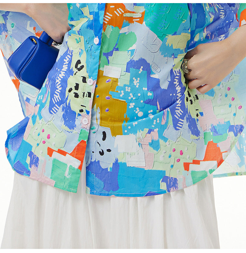 Pre-Order  'The Canvas' Shirt-100% Cotton Colourful and  Playful Loose Fit