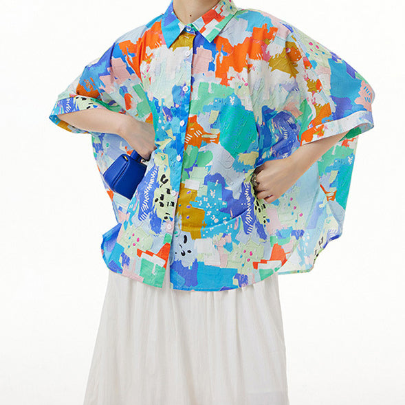 Pre-Order  'The Canvas' Shirt-100% Cotton Colourful and  Playful Loose Fit